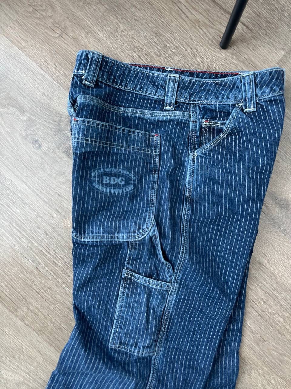 Japanese Brand × Vintage Vintage BDC Blue Baggy Carpenter Striped Pants Size US 32 / EU 48 - 19 Thumbnail