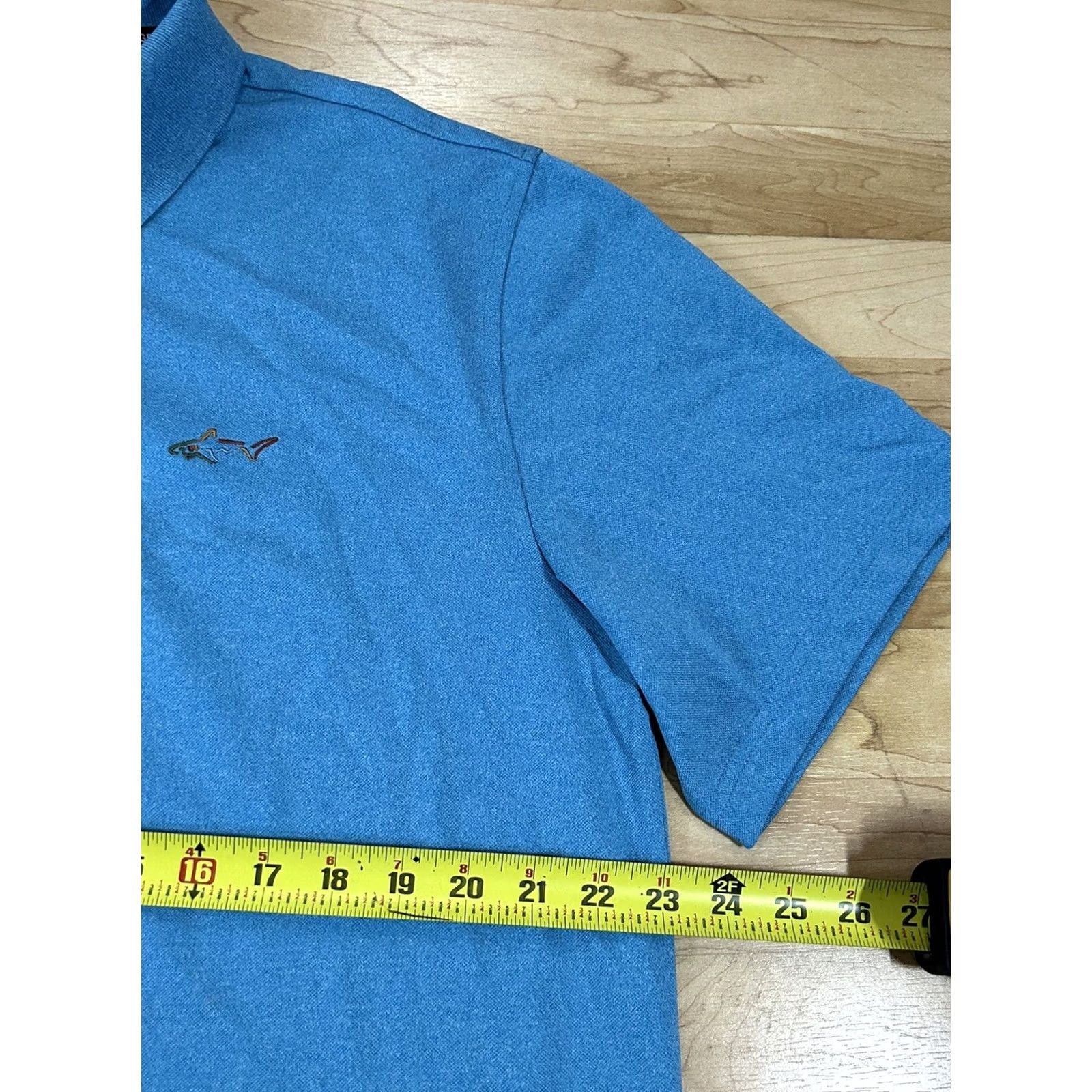 Vintage VINTAGE? (No) Greg Norman Play Dry Performance Polo Shirt Mens L Blue Short Sleeve Button Golf Sz Large Size US L / EU 52-54 / 3 - 3 Thumbnail