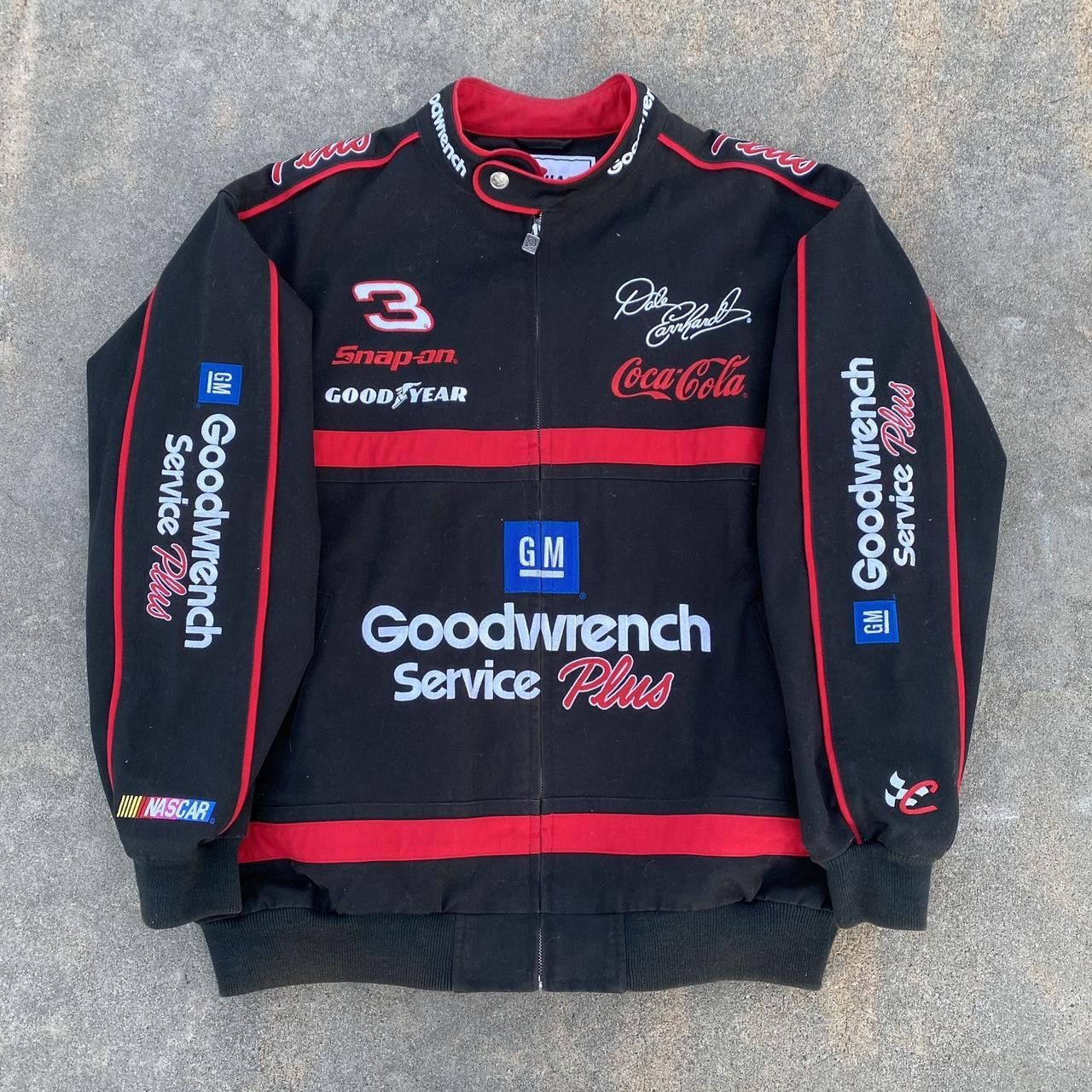 Chase Authentics Vintage Dale Earnhardt Goodwrench Tire nascar jacket Size US L / EU 52-54 / 3 - 1 Thumbnail