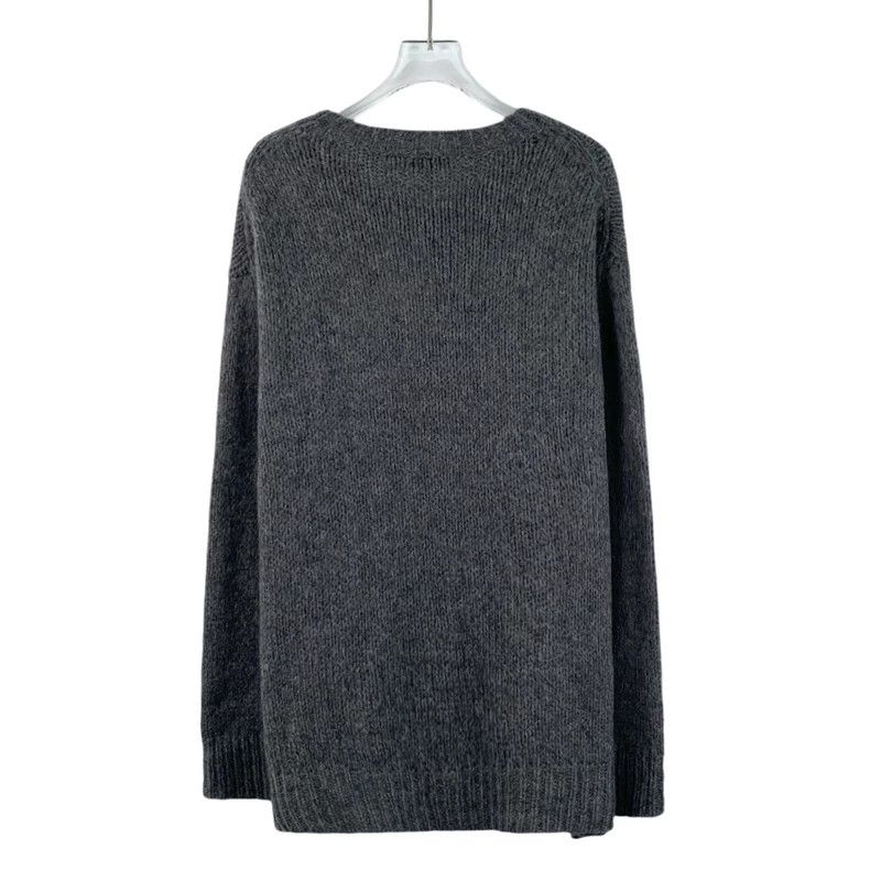 Dior Dior 24 dark gray letter inlaid round-neck long-sleeved kni Size XS / US 0-2 / IT 36-38 - 2 Thumbnail