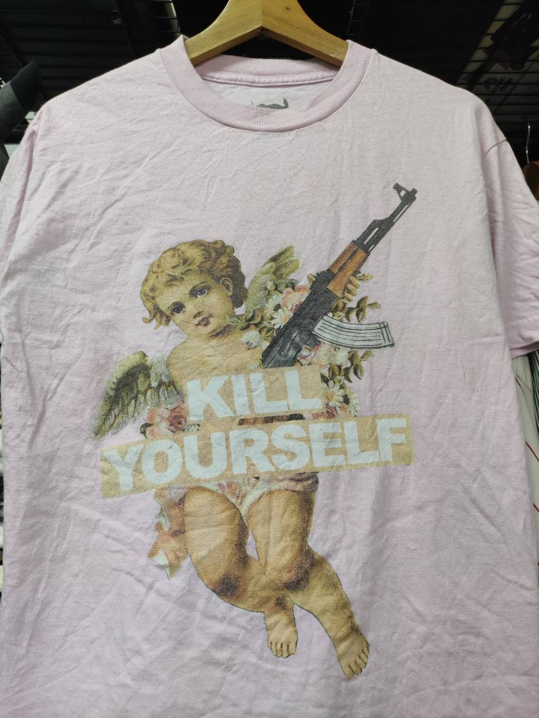 Fuck The Population × G59 Records G59 SuicideBoys " Kill Yourself " Cherub T-Shirt Size US M / EU 48-50 / 2 - 1 Thumbnail