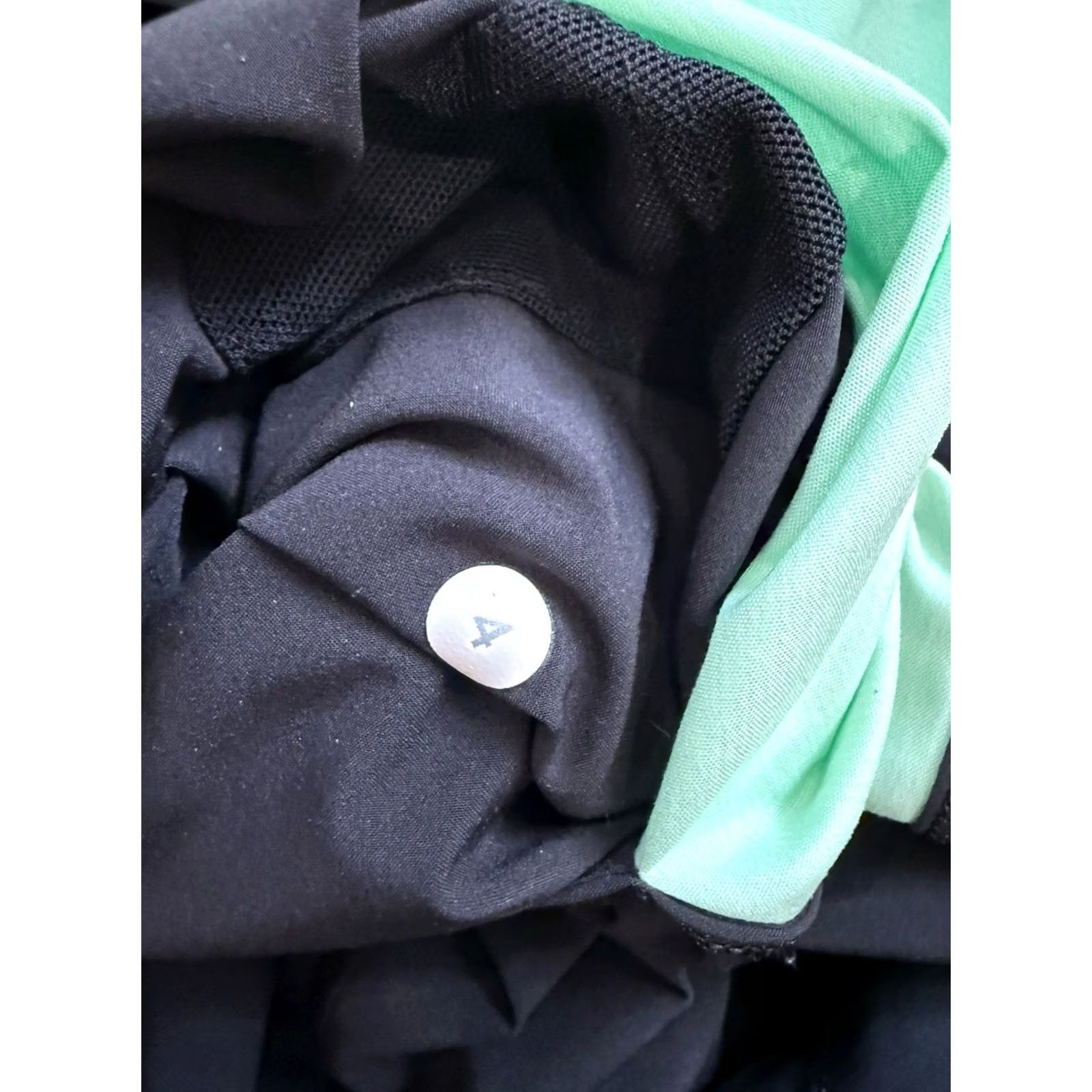 Lululemon Lululemon Track Pants Womens 4 Black Mint Green Slim Fit Lined Swift Run Bandit Size 27" / US 4 / IT 40 - 3 Thumbnail