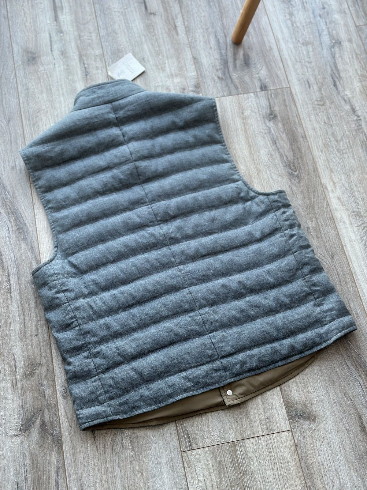 Brunello Cucinelli RRP $3350 Brunello Cucinelli Down Navy Vest Size US M / EU 48-50 / 2 - 8 Thumbnail