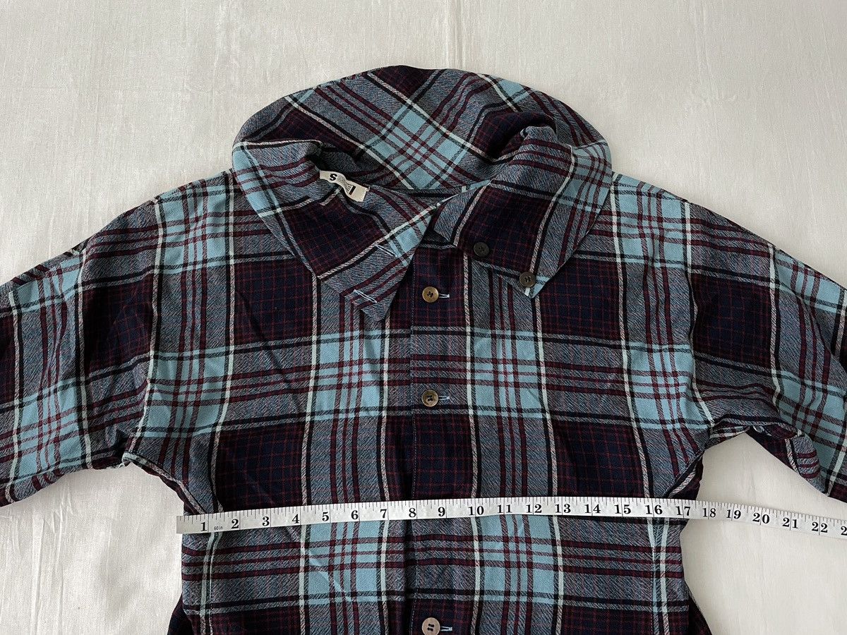 Issey Miyake IS Issey Miyake Sport Archival Clothing Wool Blouse Plaid Size S / US 4 / IT 40 - 9 Thumbnail