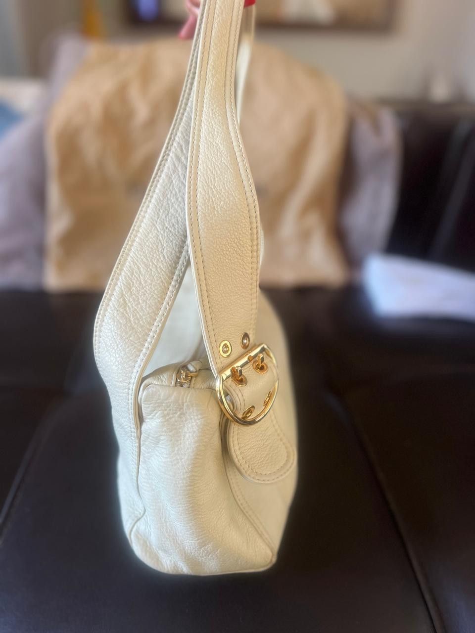 Other Dissona Cream Leather Bag – Everyday Tote/Shoulder Style Size ONE SIZE - 6 Thumbnail