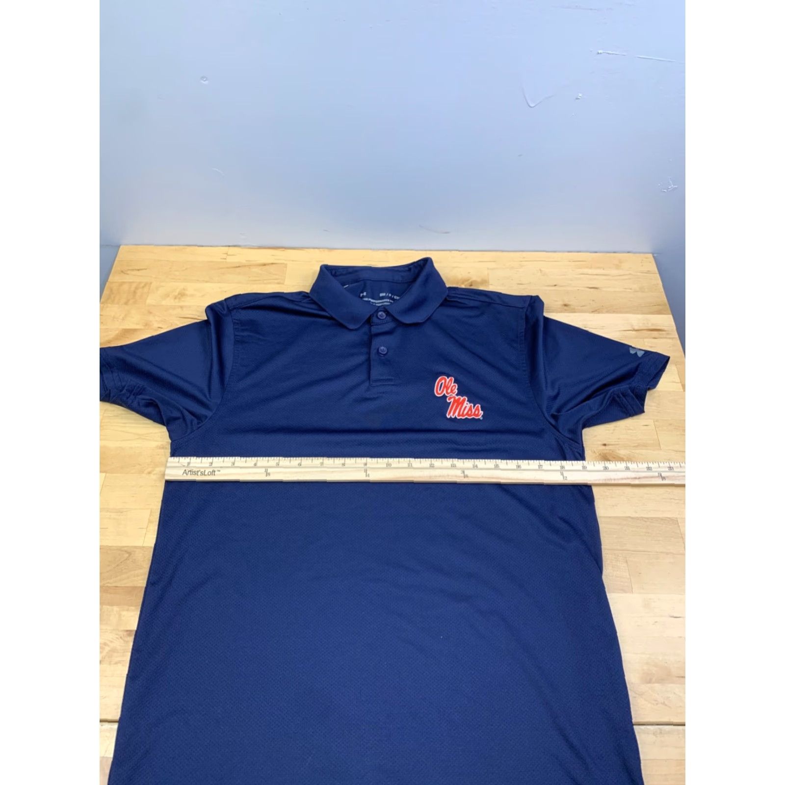 Under Armour Under Armour Polo Shirt Mens S Blue Short Sleeve Stretch Golf Size US S / EU 44-46 / 1 - 5 Thumbnail