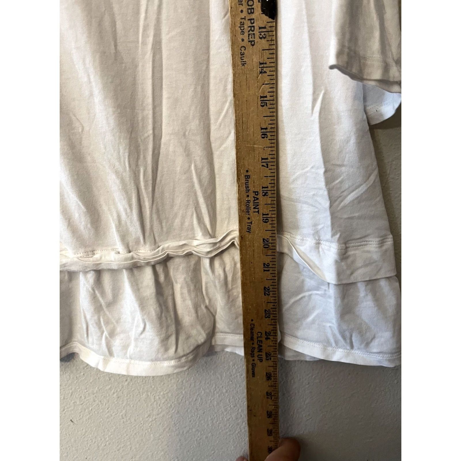 Banana Republic Banana Republic Peplum Tee White XL Designer Top Size XL / US 12-14 / IT 48-50 - 3 Thumbnail