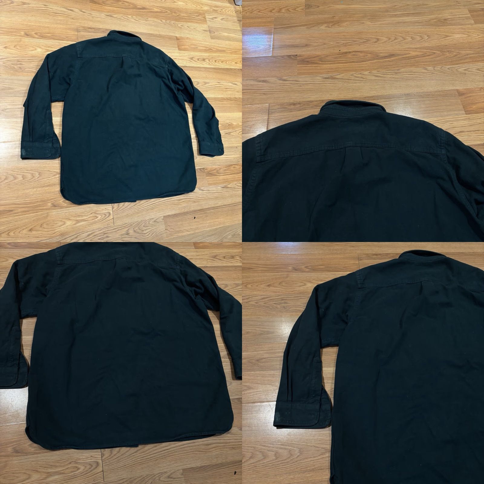 Vintage VINTAGE LL Bean Shirt Chamois Cloth Green Heavy Cotton 187923 Men’s XL Size Long Sleeve Button-Up Collared Casual Working Outdoors Mens Size US XL / EU 56 / 4 - 9 Thumbnail