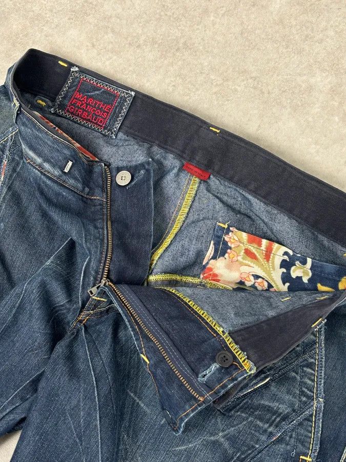 Marithe + Francois Girbaud 2000s Marithé + François Girbaud Blue Denim Cargo Jeans Size US 32 / EU 48 - 11 Thumbnail