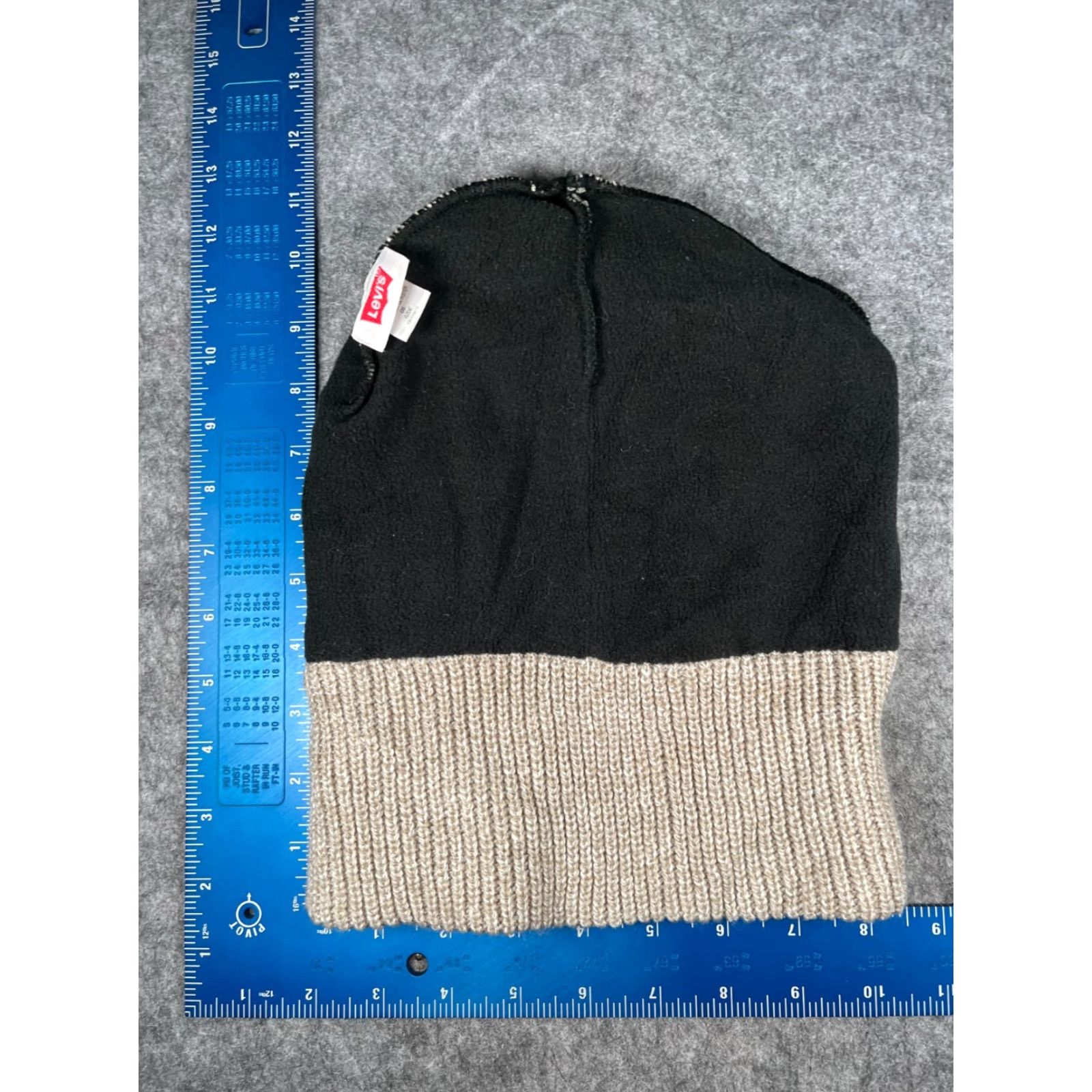 Levi's Levi Strauss & Co Beanie Toque Adult One Size Gray Acrylic Polyester Lined Ski Beanie Size ONE SIZE - 6 Thumbnail