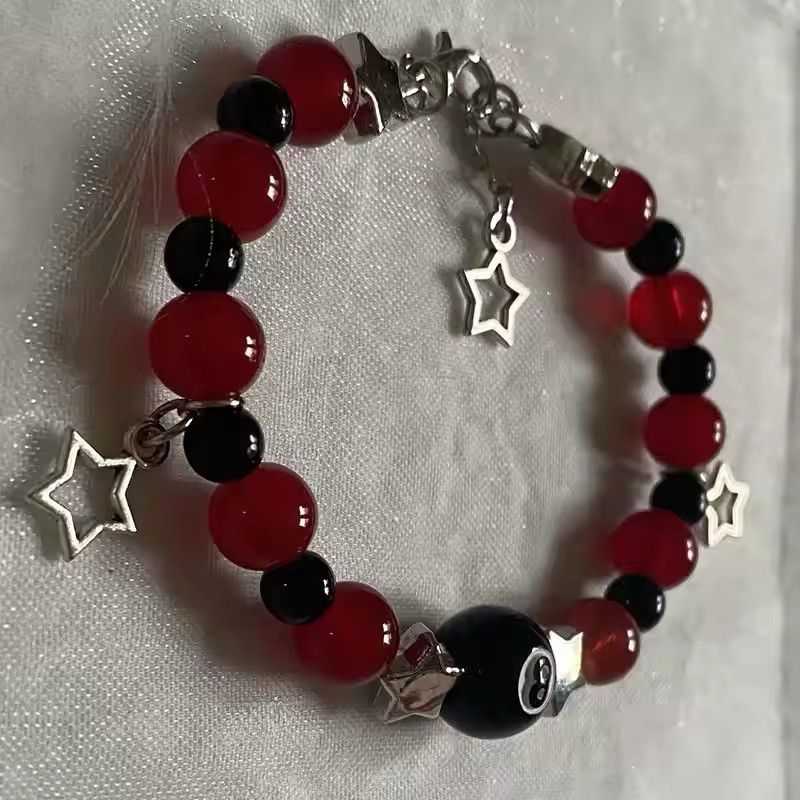 Vintage Star 8ball charm Bracelet Grunge Size ONE SIZE - 3 Thumbnail