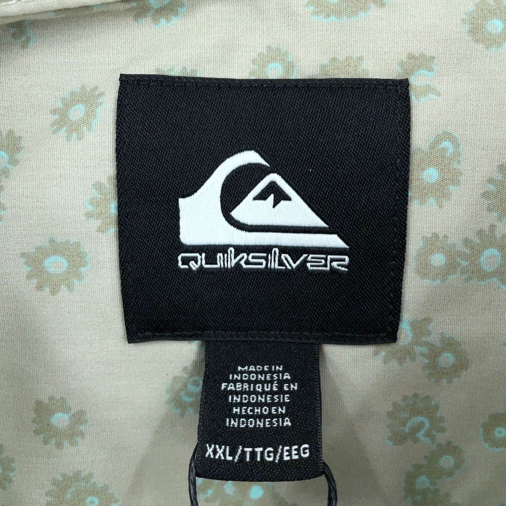 Quiksilver Quiksilver Shirt Mens XXL Silver Birch Cosmic Fields Classic Fit Short Sleeve Size US XXL / EU 58 / 5 - 4 Thumbnail