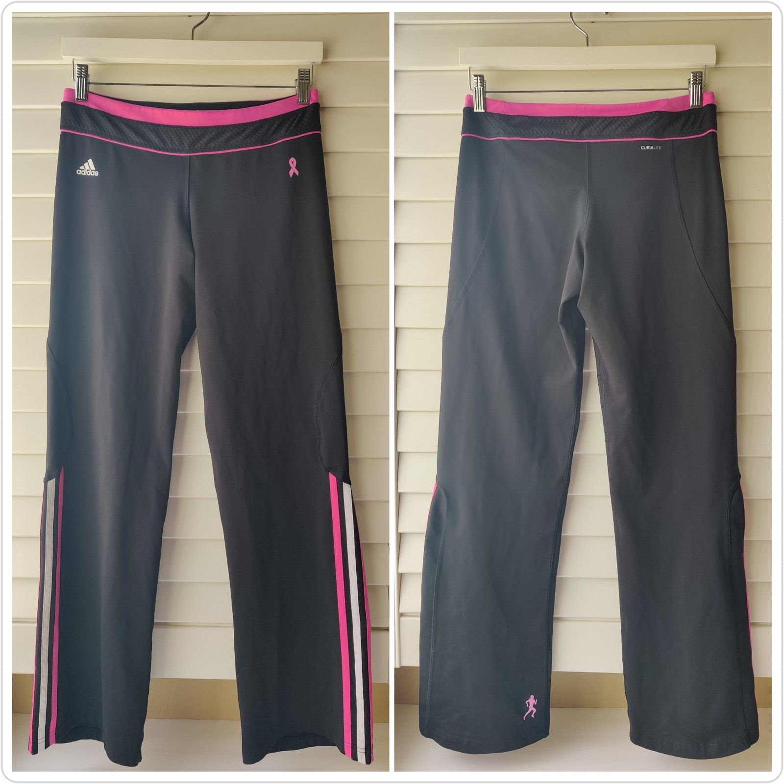Adidas Climalite limited edition breast cancer awareness pants Size 30" / US 8 / IT 44 - 2 Thumbnail