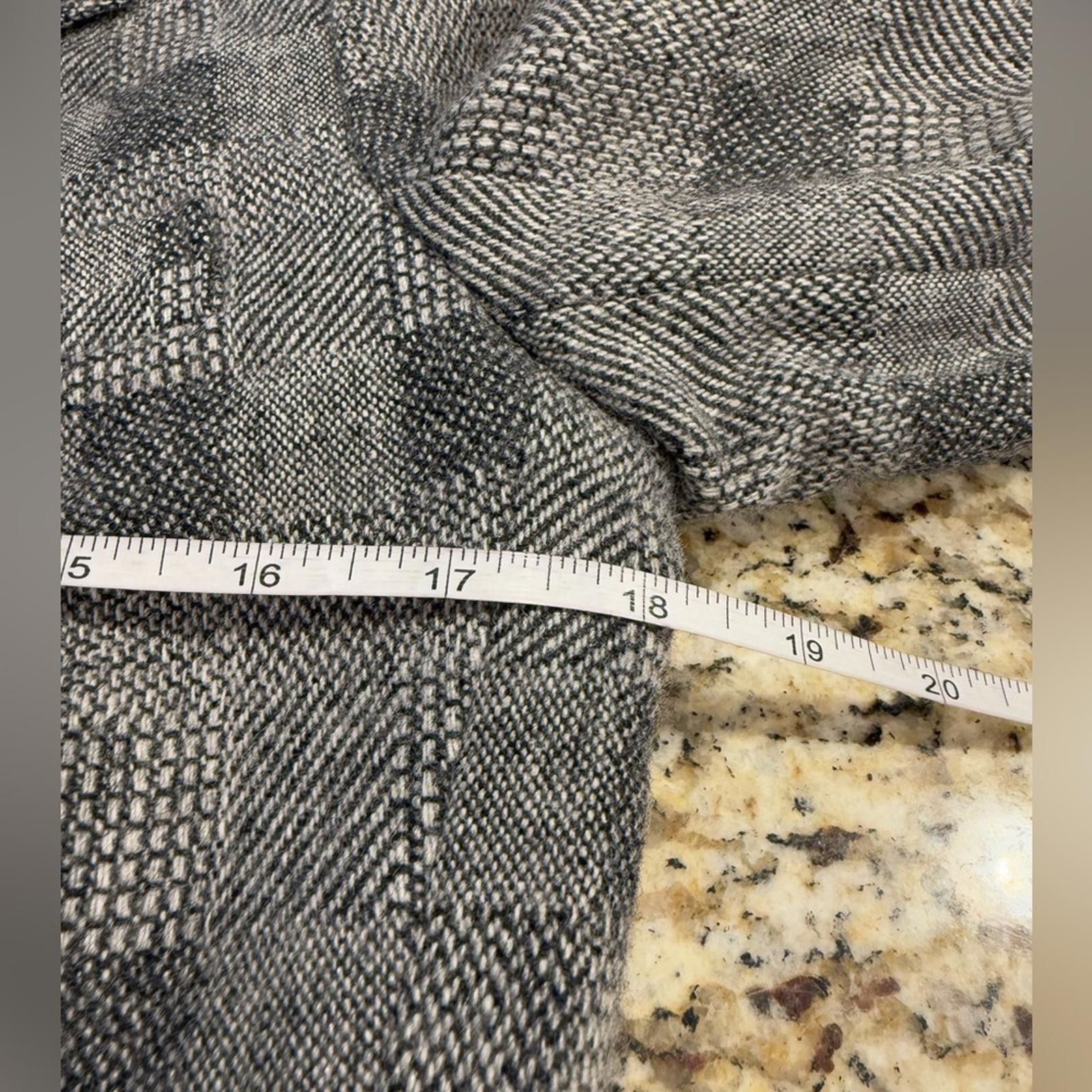 Other By Brooks gray checkered wool blend blazer SZ 7/8 Size M / US 6-8 / IT 42-44 - 7 Thumbnail