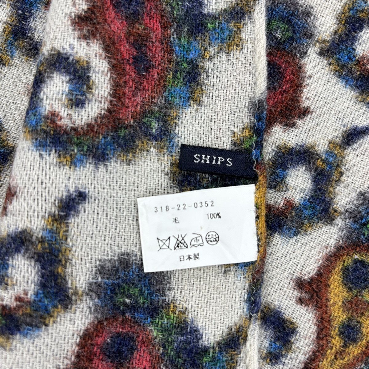 SHIPS × Vintage Ships Scarf # D773 # Muffler # Neckwear Size ONE SIZE - 2 Thumbnail