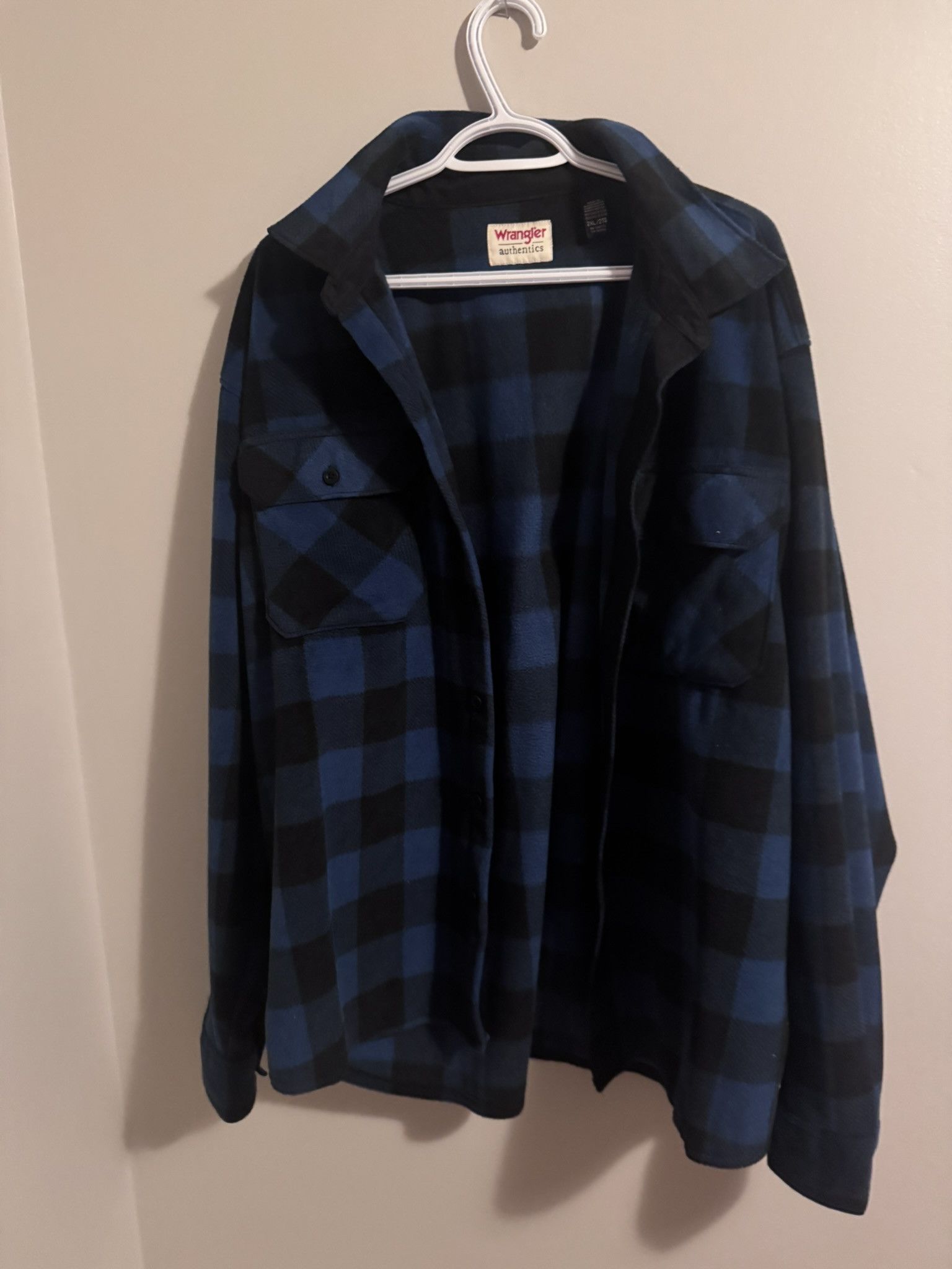 Wrangler Wrangler Authentic Blue and Black Shirt Jacket Size US XXL / EU 58 / 5 - 1 Thumbnail