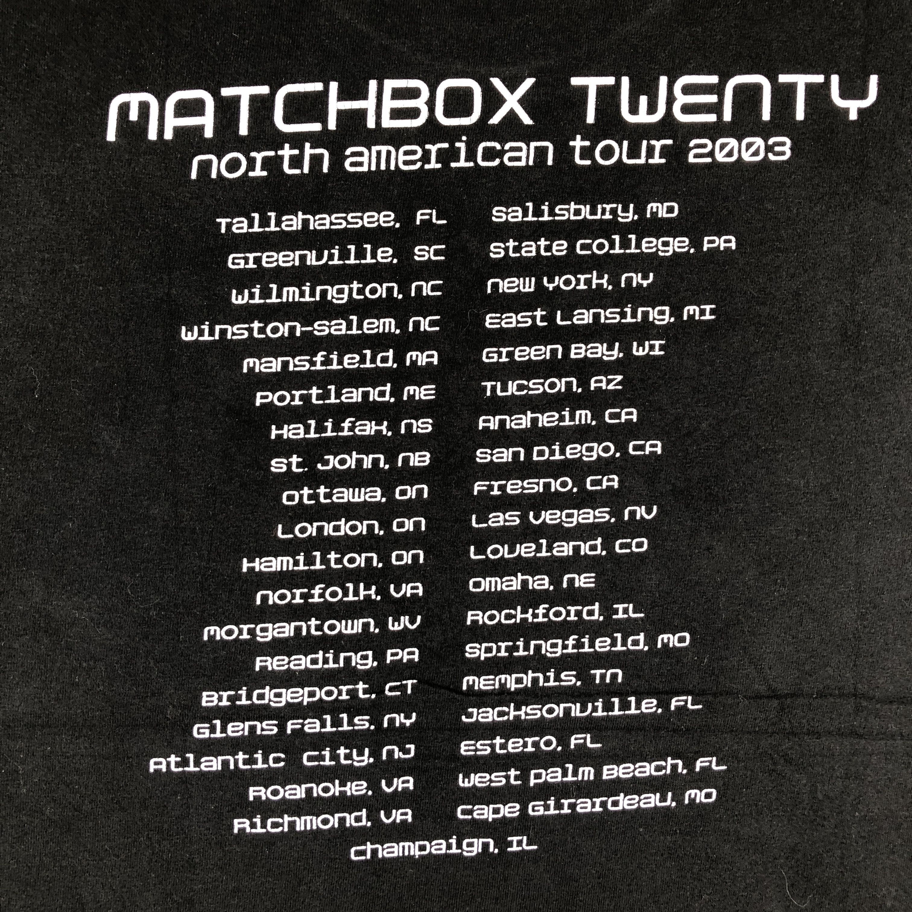 Band Tees Vintage Matchbox Twenty North American Tour T-shirt Size US L / EU 52-54 / 3 - 4 Thumbnail