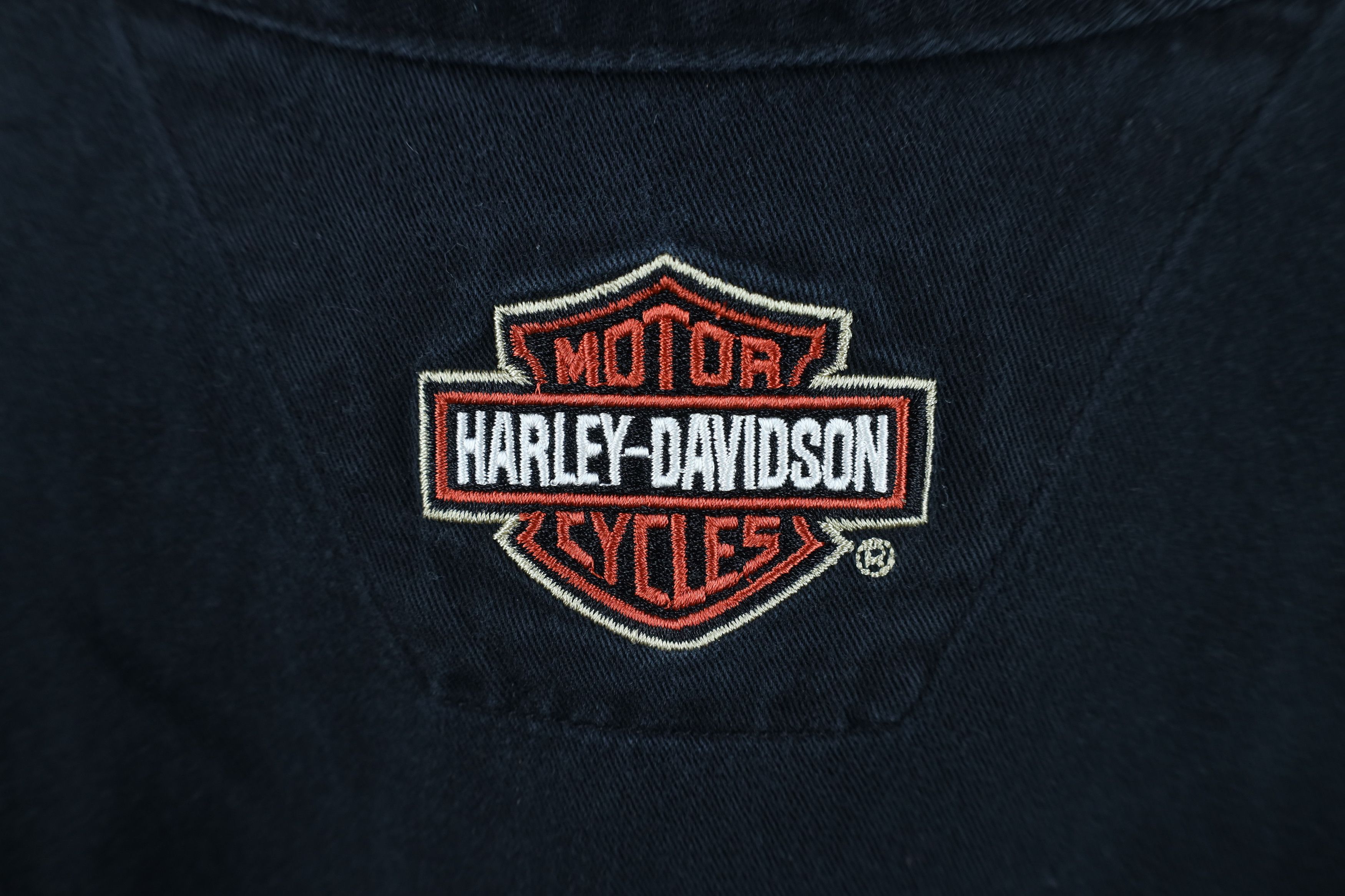 Harley Davidson Vintage Harley Davidson Mechanic Pit Crew Button Shirt Size US XL / EU 56 / 4 - 12 Thumbnail