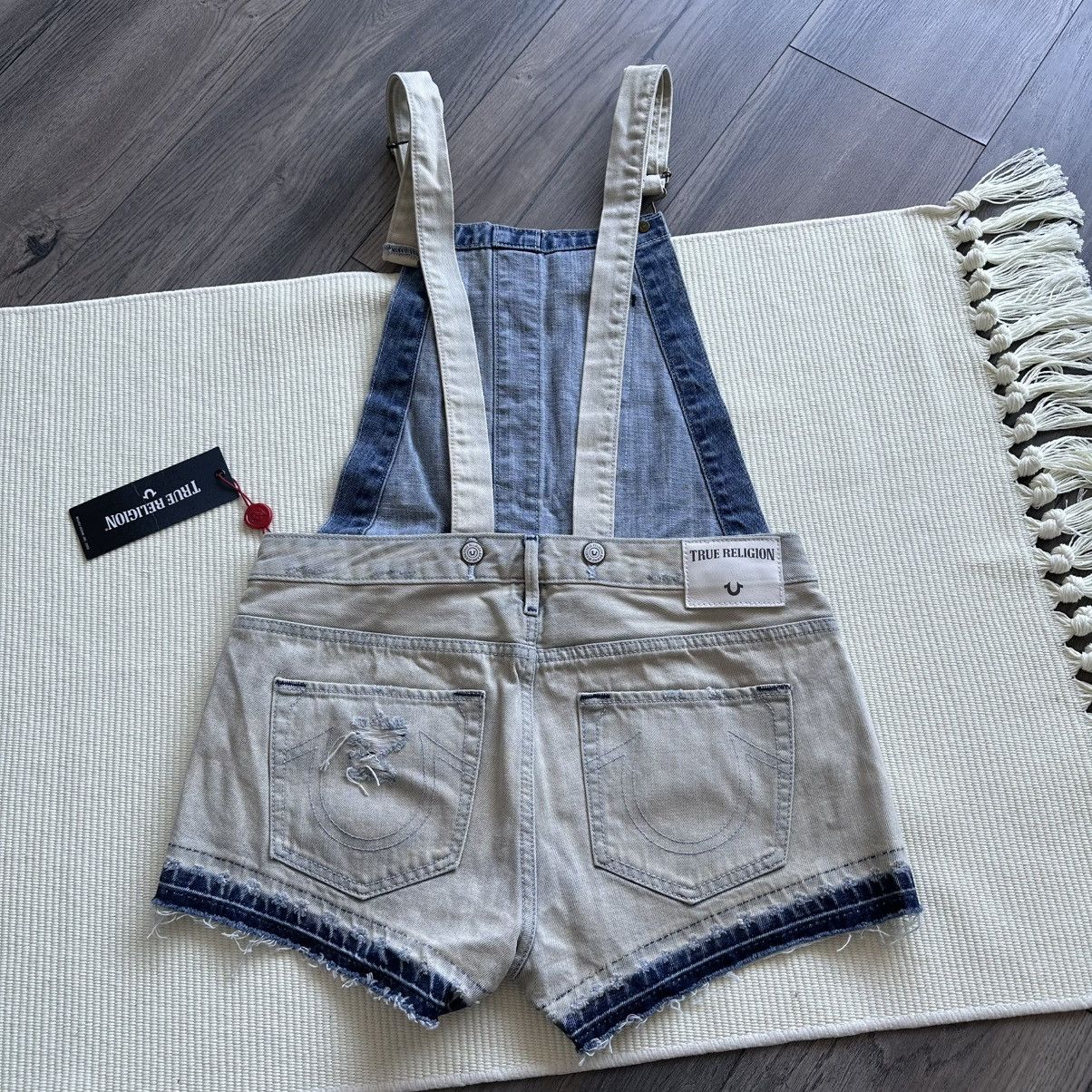 True Religion True Religion Light Spectrum Denim Overall Shorts Size 26" / US 2 / IT 38 - 11 Thumbnail