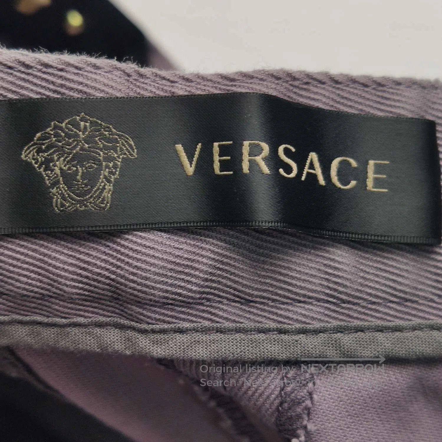 Versace Versace Cotton Solid Color L/50 Pants. Size US 34 / EU 50 - 4 Thumbnail