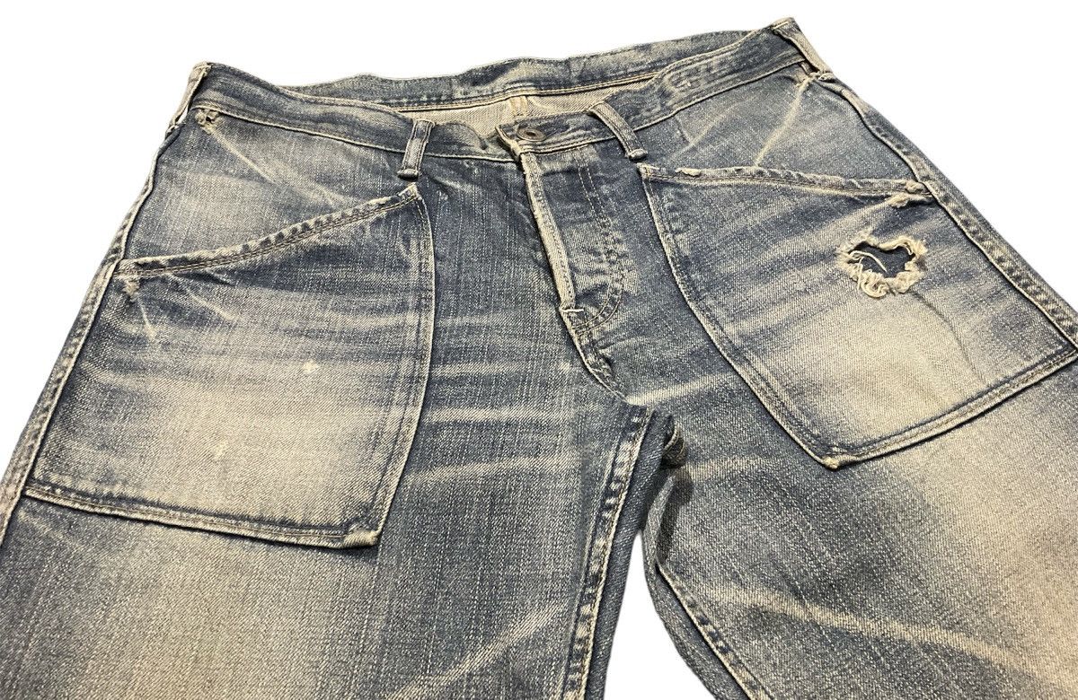 If Six Was Nine × Japanese Brand × Le Grande Bleu (L.G.B.) 🔥Crazy Y2K Spellbound Denim Flare Jeans LGB Style Size US 32 / EU 48 - 3 Thumbnail