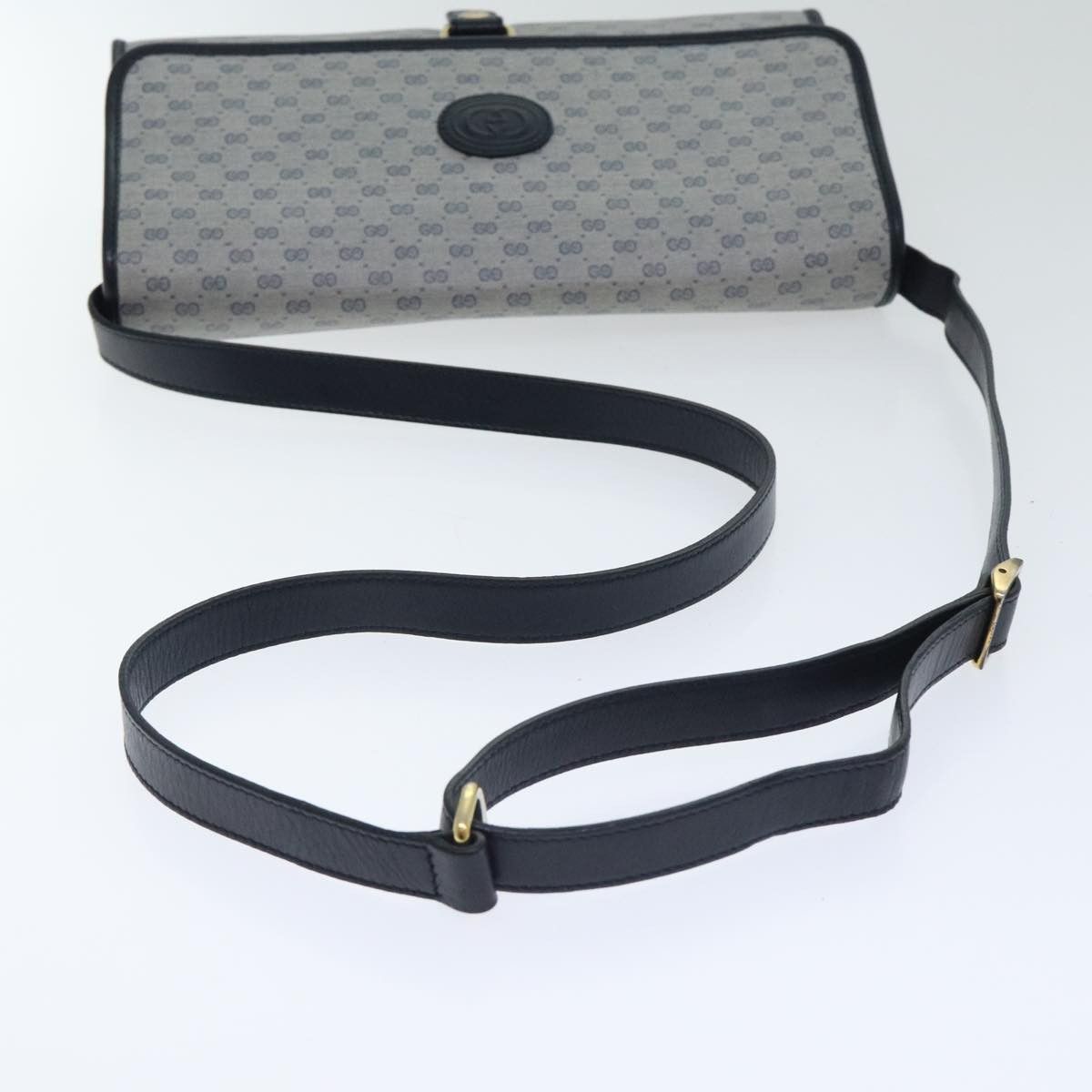 Gucci GUCCI Micro GG Supreme Shoulder Bag Navy Gold 001 115 001 Size ONE SIZE - 7 Thumbnail
