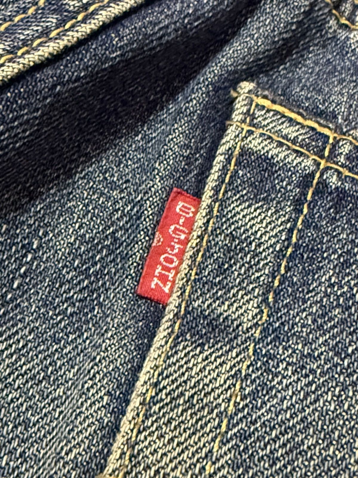 Big John × Edwin × Japanese Brand 90s Big John Studded Gemstone Tribal Flame Mud Wash Jeans Size US 30 / EU 46 - 20 Thumbnail