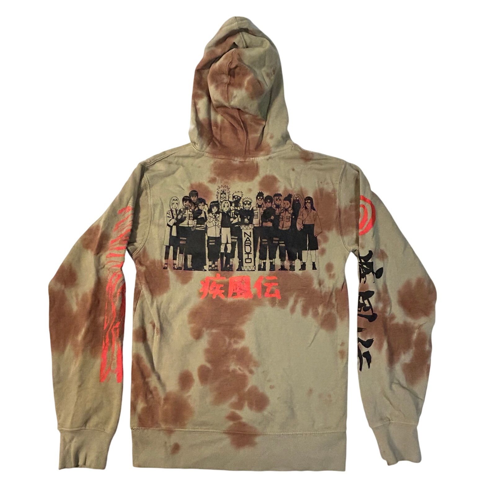 Other Vintage 2002 Naruto S Beige Tie Dye Double Sided Sweatshirt Size US S / EU 44-46 / 1 - 3 Thumbnail