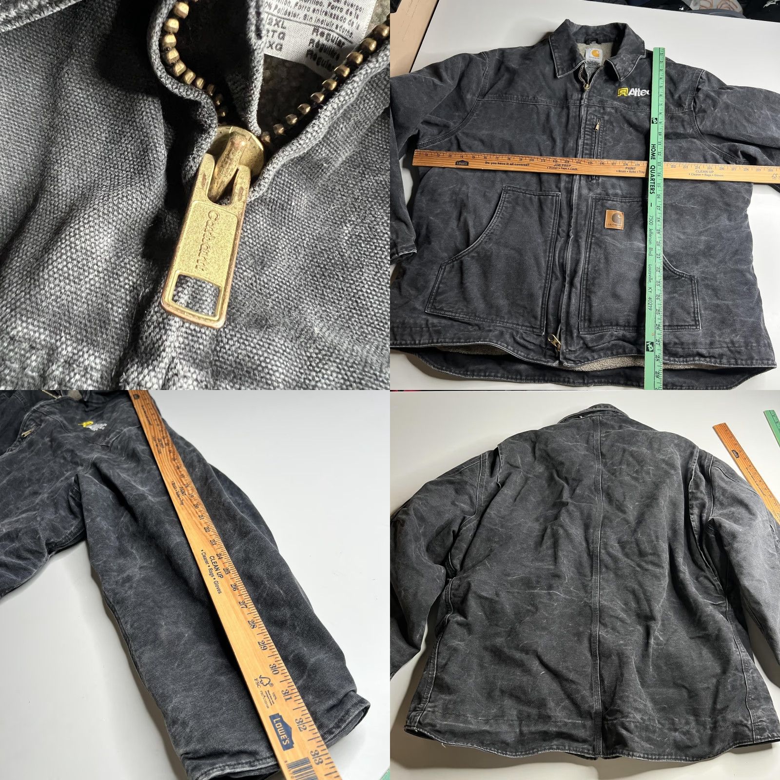 Carhartt Carhartt Jacket Mens 2XL Black Canvas Sherpa Lined Parka Workwear Altec C01 Size US XXL / EU 58 / 5 - 8 Thumbnail