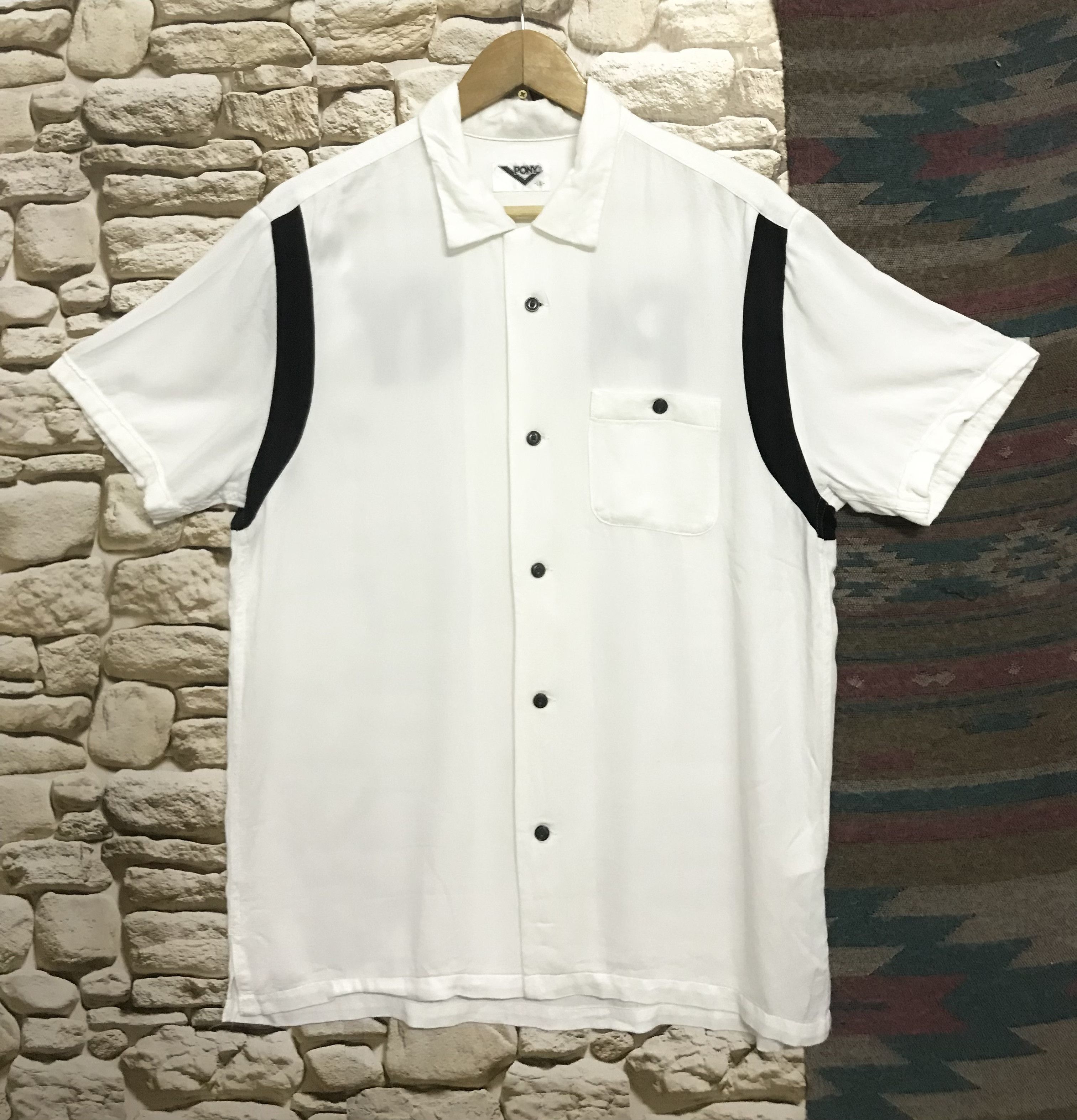 PONY Pony Rayon Bowling Shirt Size US L / EU 52-54 / 3 - 2 Thumbnail