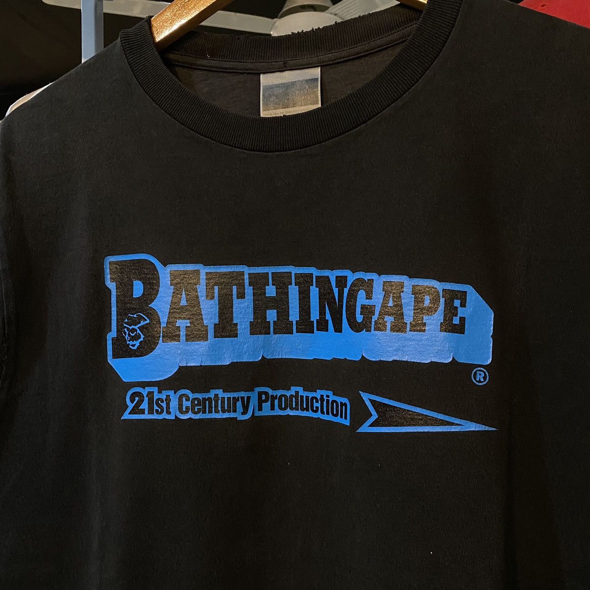 Bape × Vintage 2004 Bape 21st century productions T-Shirt Black Distress Size US M / EU 48-50 / 2 - 5 Thumbnail