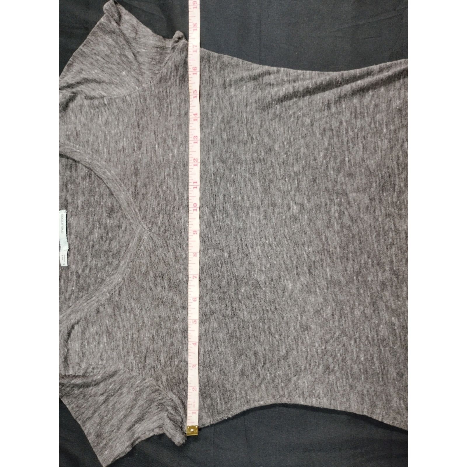Maurice Lacroix Women's Gray V-Neck Short Sleeve Tee Size S / US 4 / IT 40 - 3 Thumbnail