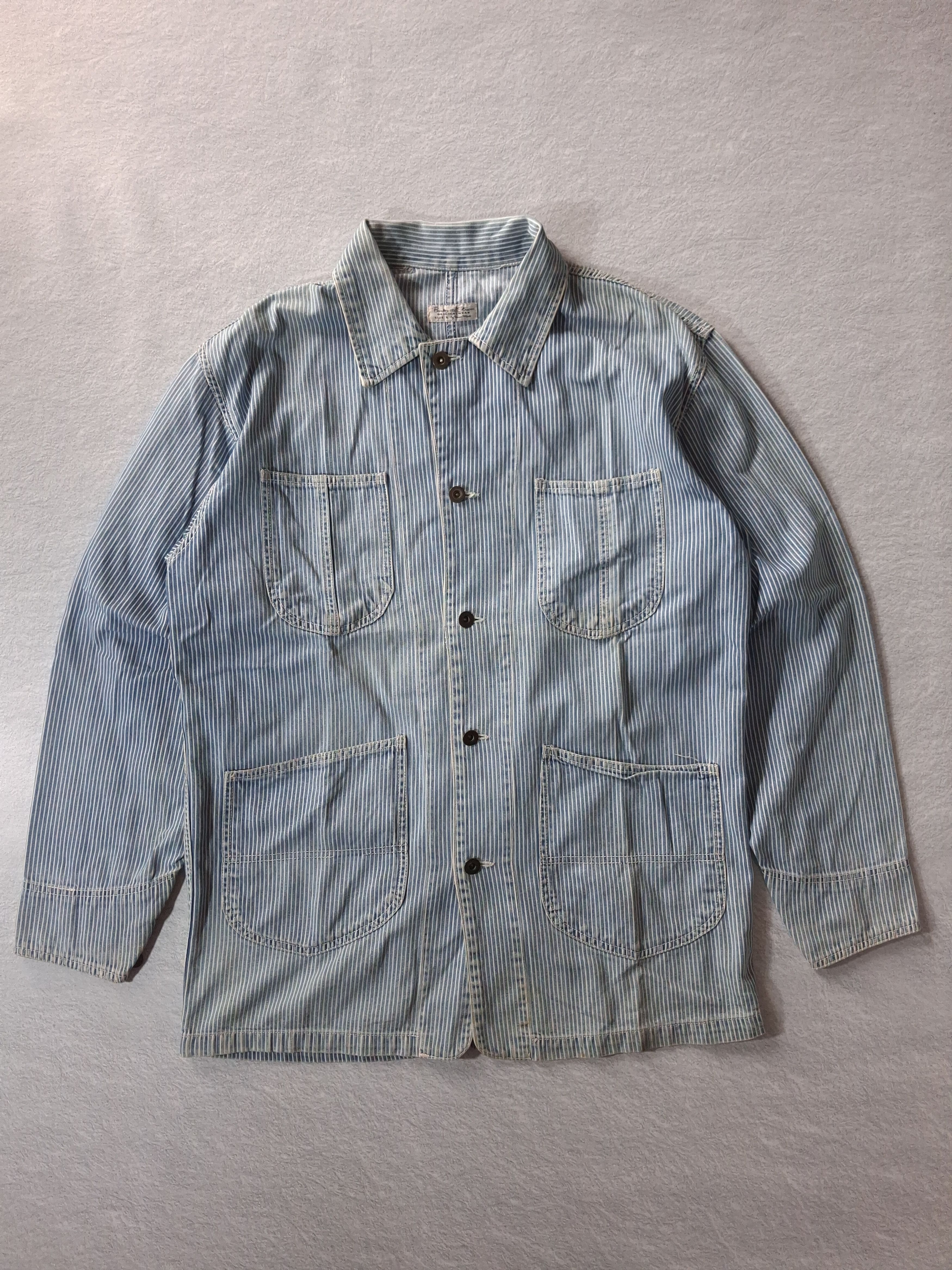 Other BURDEN AND STREAM ORIGINAL WEAR BY UNION MADE HICKORY STRIPE Size US L / EU 52-54 / 3 - 1 Thumbnail