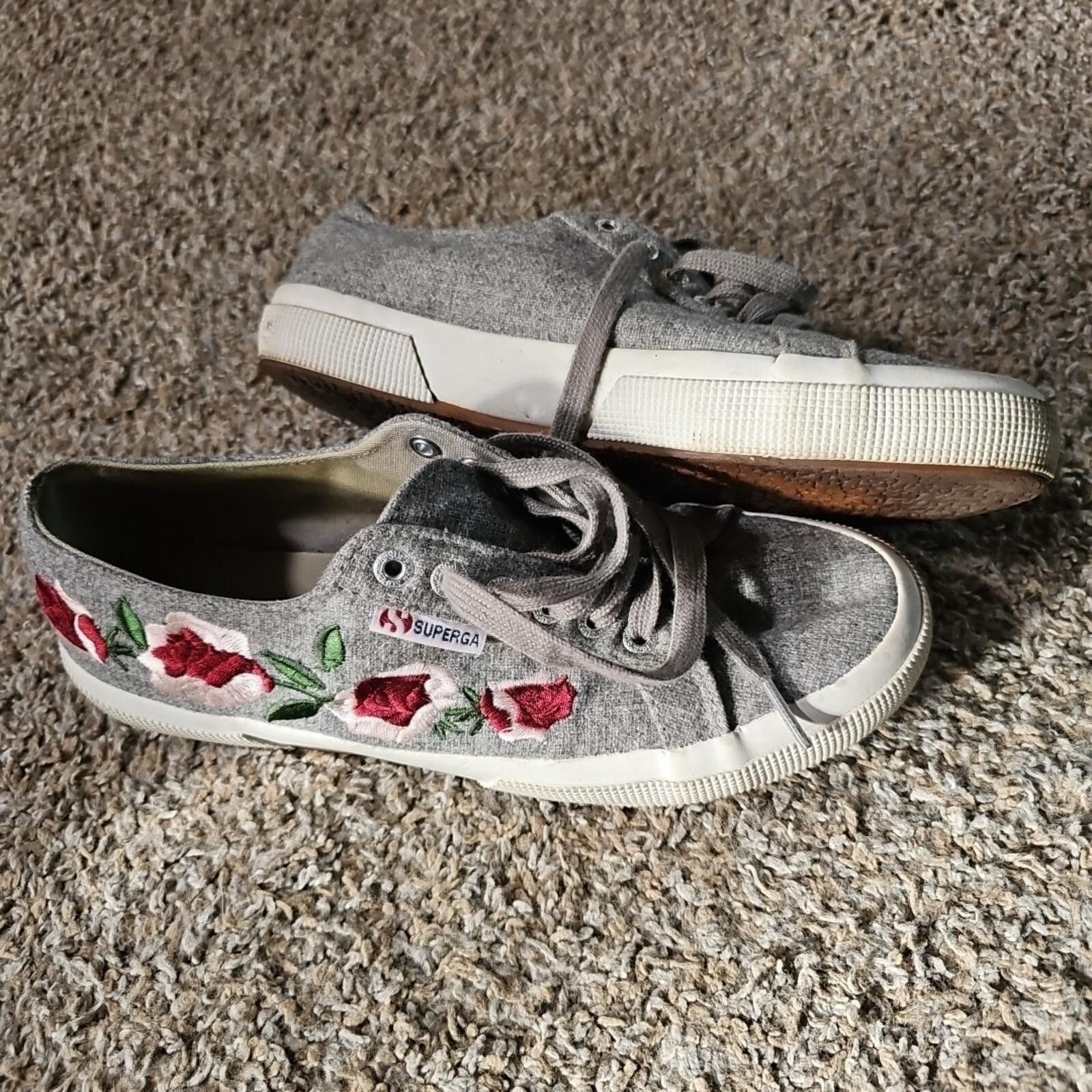Superga superga style S00D1G0 wool Floral Embroidered shoes Size US 8.5 / IT 38.5 - 1 Thumbnail