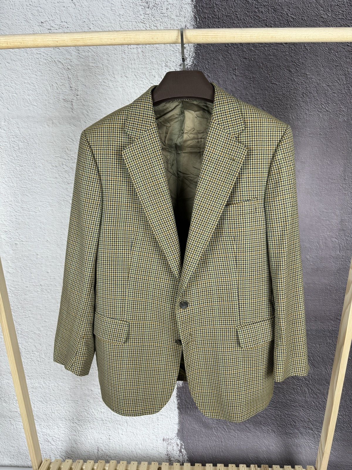 Burberry Burberrys Prorsum vintage checkered houndstooth blazer Size 44R - 1 Thumbnail