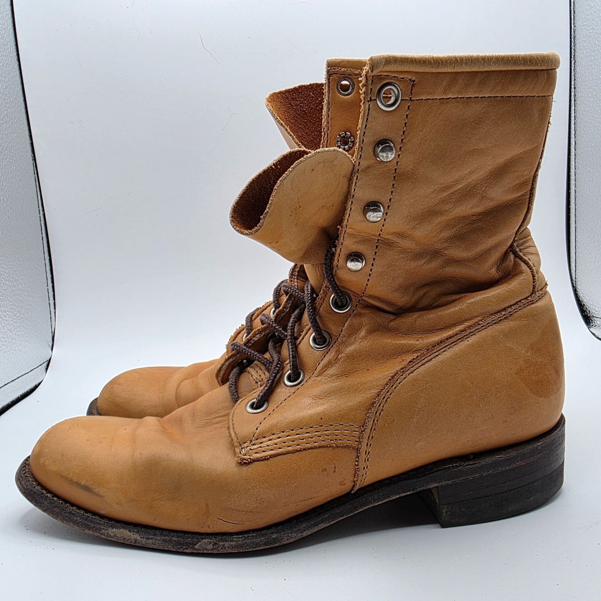 Justin Boots Justin Boots Womens Size 5 C Brown Boots Made In USA Casual Size US 5 / IT 35 - 11 Thumbnail