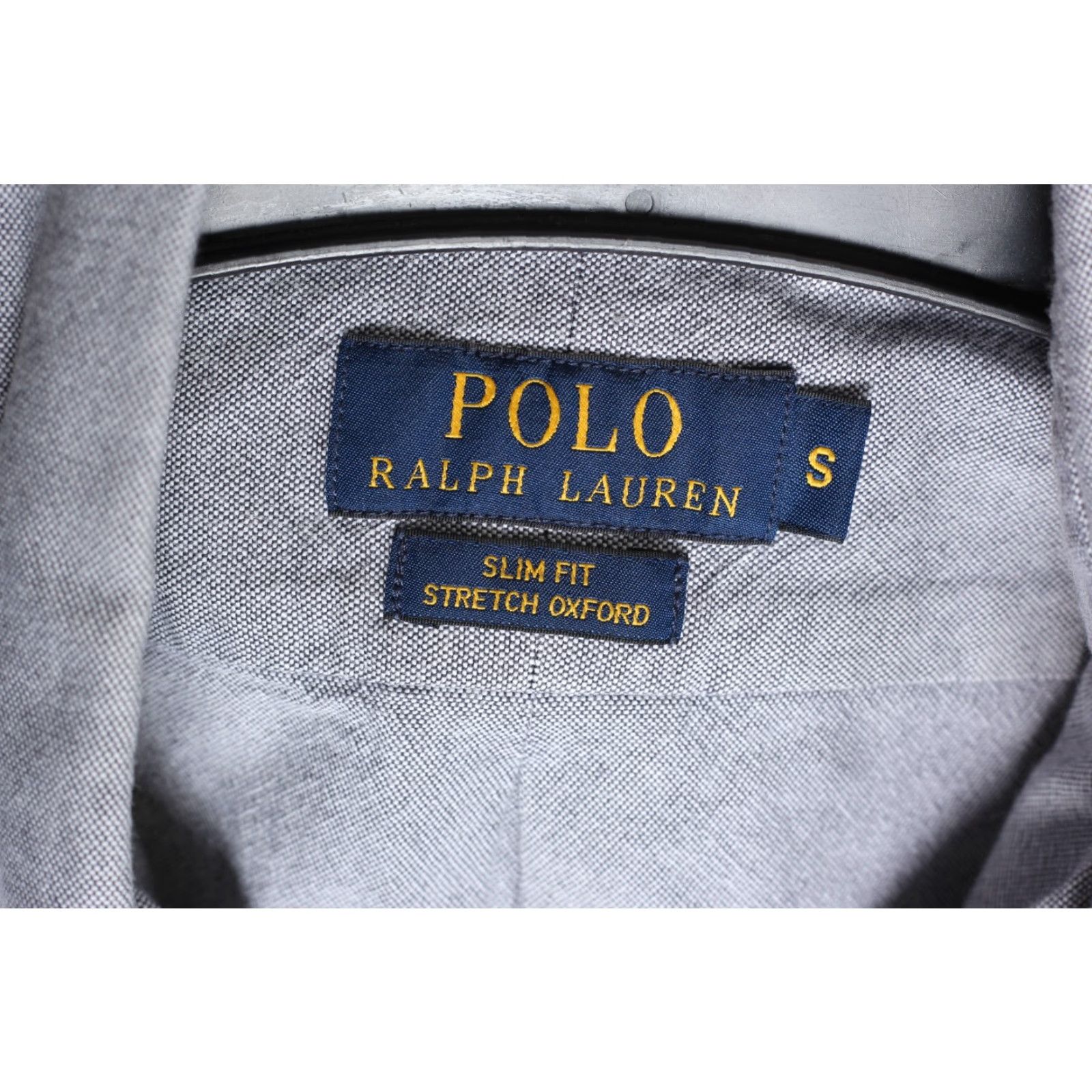 Polo Ralph Lauren Polo Ralph Lauren Slim Fit Stretch Oxford Shirt Men S Long Sleeve Grey VR2555 Size US S / EU 44-46 / 1 - 5 Thumbnail