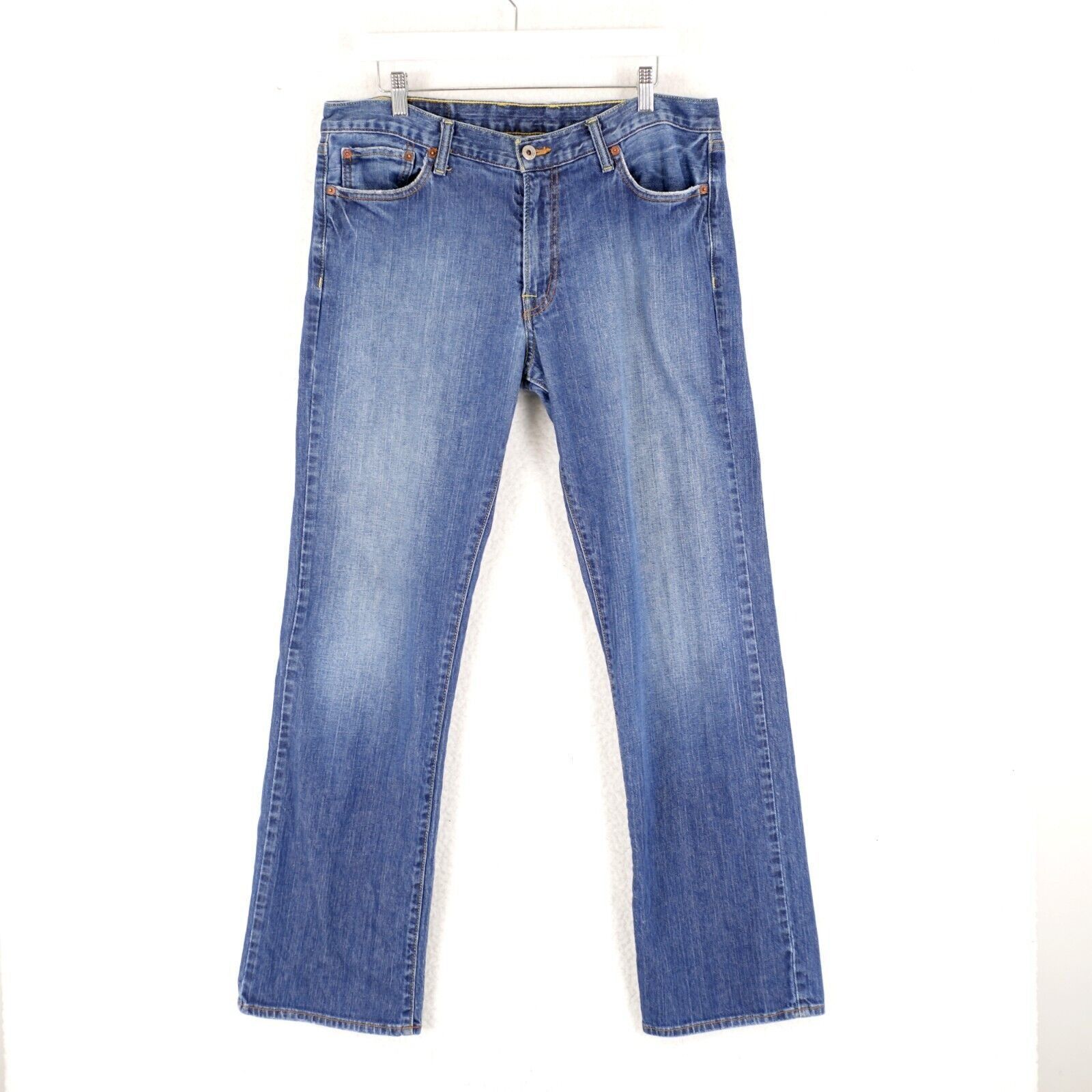 Lucky Brand Lucky Brand Blue Stone Hipster Wash Mid Rise Denim Jeans 35/ Size US 35 - 1 Thumbnail