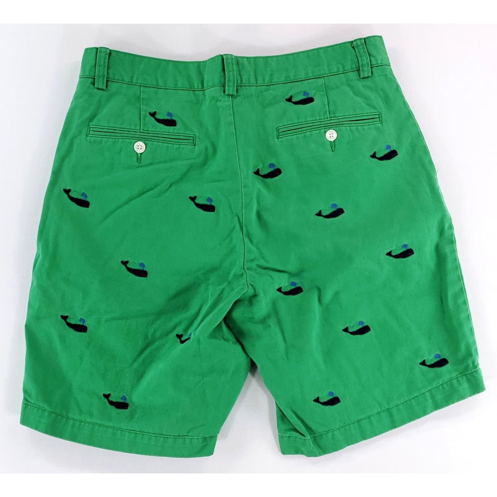 Polo Ralph Lauren Polo Ralph Lauren Shorts All Over Embroidered Whales Green Mens 32 Chino Size US XS / EU 42 / 0 - 4 Thumbnail