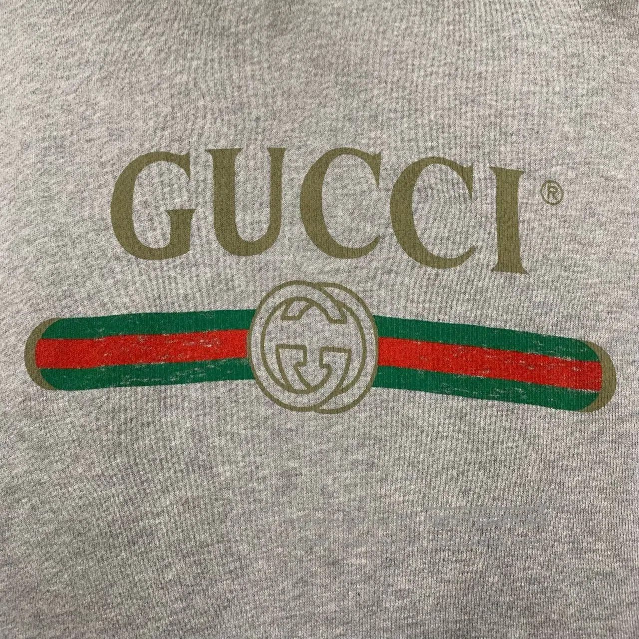 Gucci gucci gray hoodie with logo design. Size US M / EU 48-50 / 2 - 8 Thumbnail
