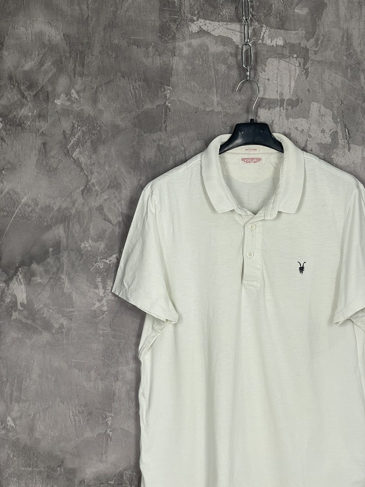 Allsaints × Vintage Vintage Allsaints Avant Garde Luxury 90s polo t-shirts Size US XL / EU 56 / 4 - 3 Thumbnail