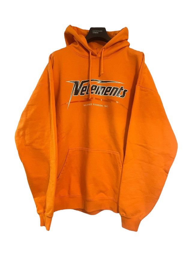 image of Vetements Hi-Speed Hoodie in Orange, Men's (Size Small)