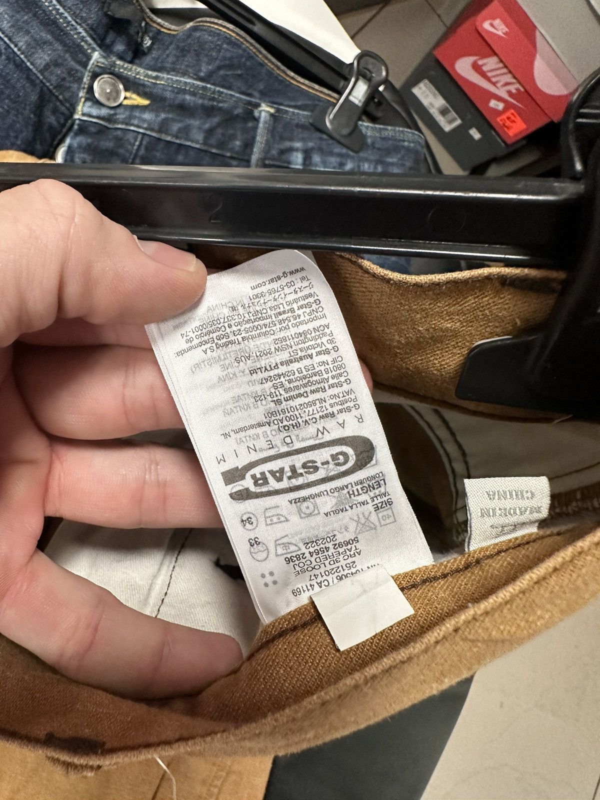 G-Star Vintage G-Star Raw denim banana jeans size 33/34 rare brown Size US 33 - 7 Thumbnail