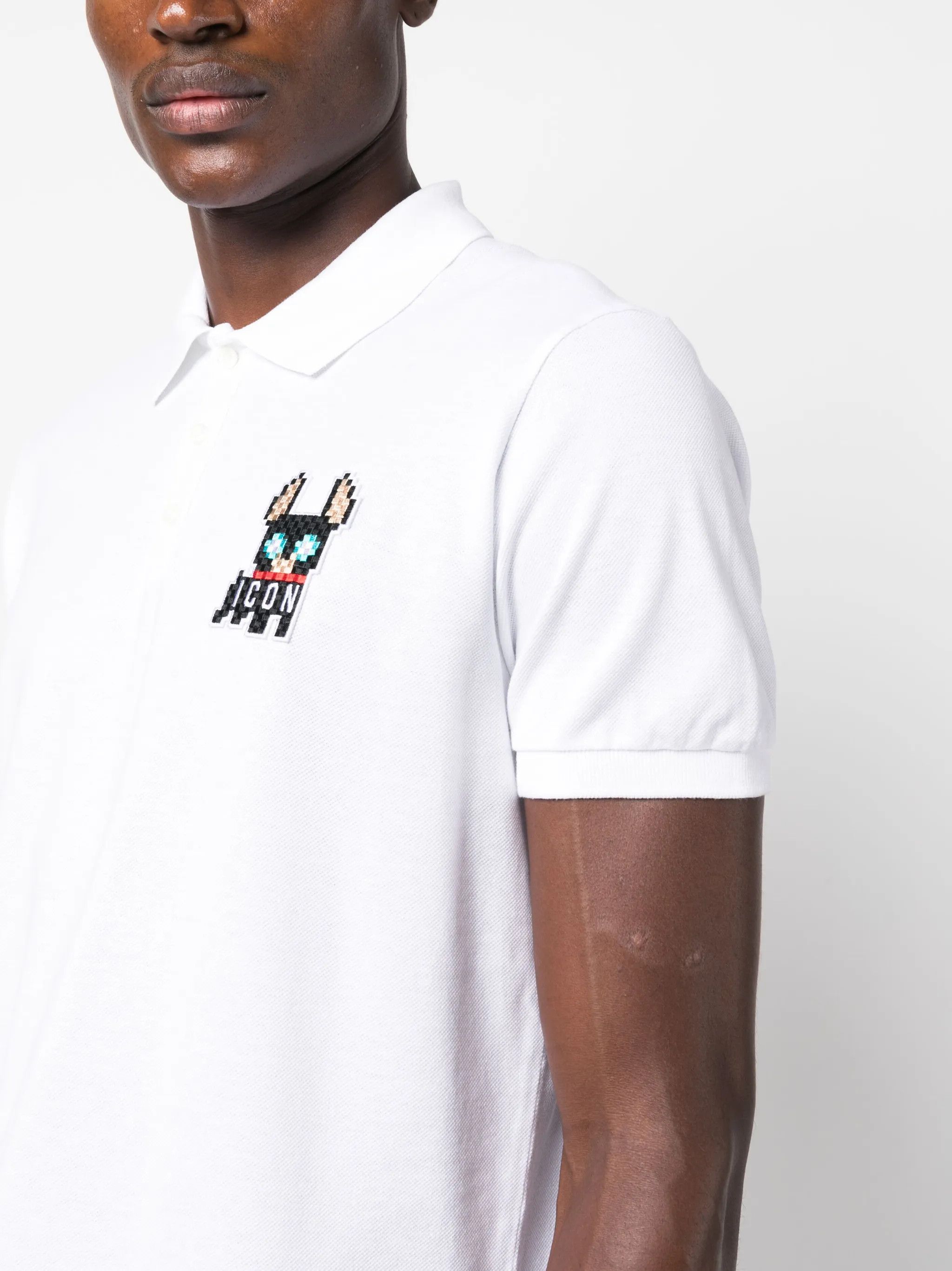 Dsquared2 DSQUARED2 white regular fit Icon logo patch polo shirt XL Size US XL / EU 56 / 4 - 5 Thumbnail