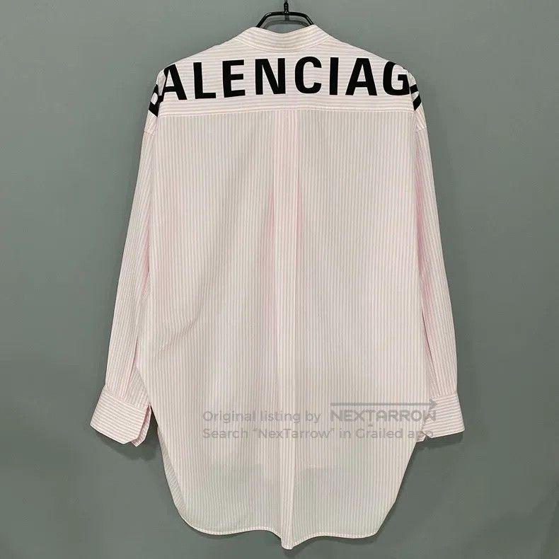 Balenciaga Balenciaga Back logo pink shirt Size XXS / US 00 / IT 34 - 3 Thumbnail