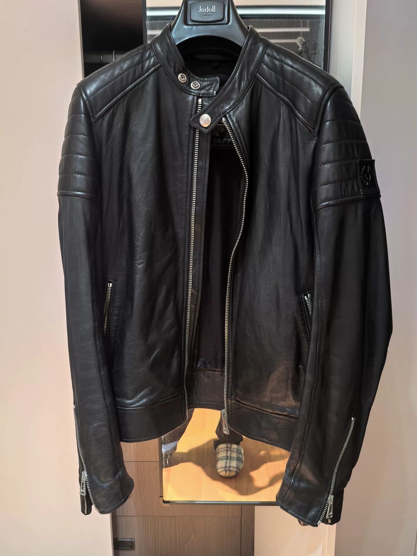 Belstaff Belstaff Men's Leather Motorcycle Jacket Size US S / EU 44-46 / 1 - 1 Thumbnail