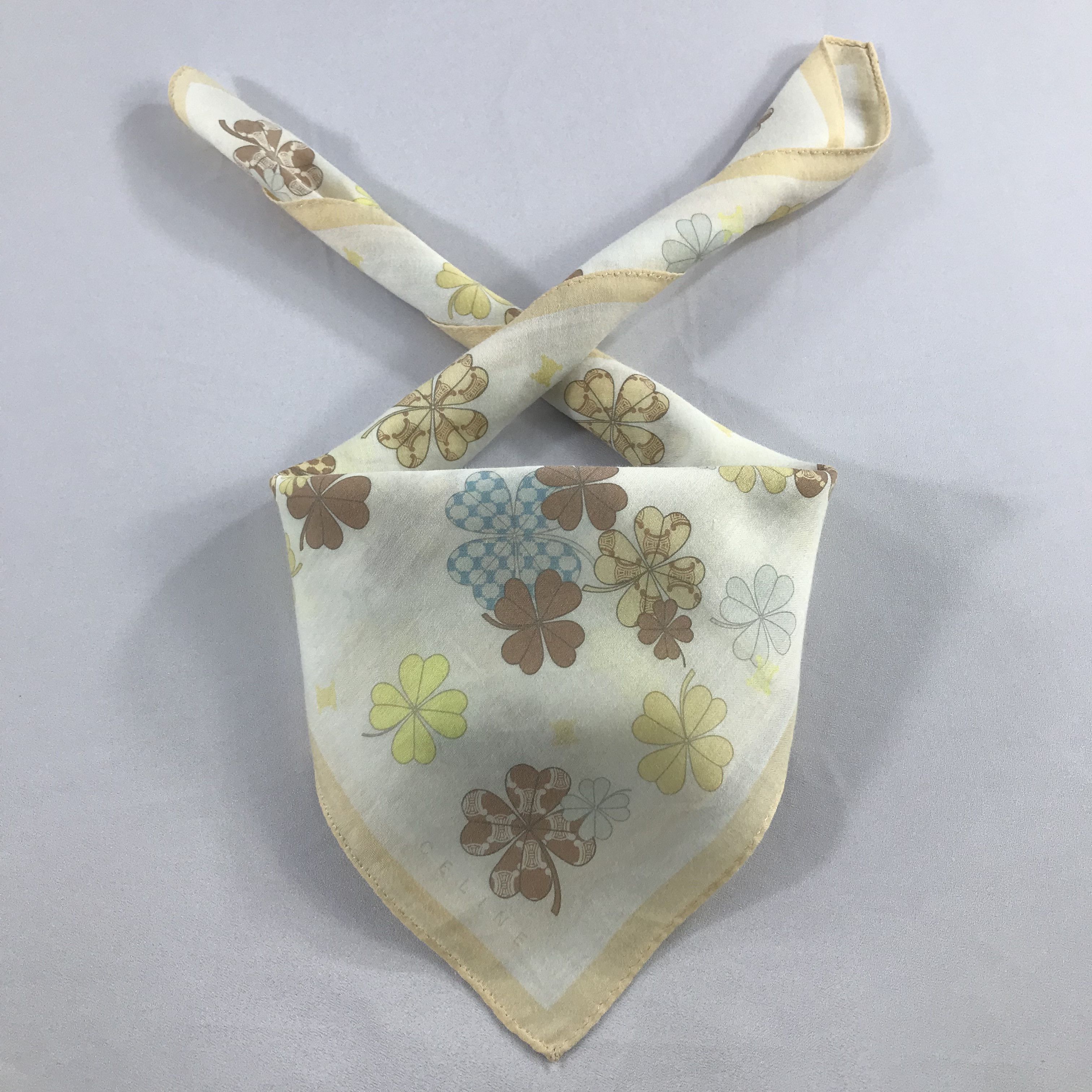 Celine × Vintage Celine Bandana / Handkerchief / Neckerchief - S2518 Size ONE SIZE - 3 Thumbnail