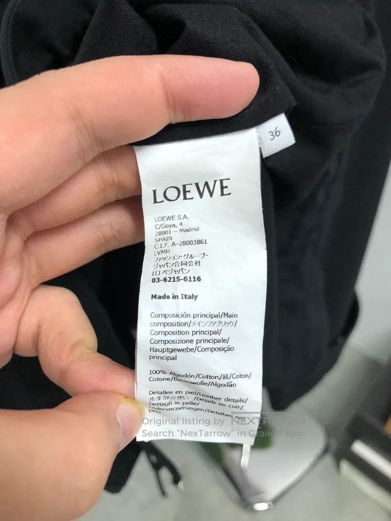 Loewe Loewe Solid Logo Patch Funnel Neck Pocket Long Sleeve Park Size XS / US 0-2 / IT 36-38 - 4 Thumbnail