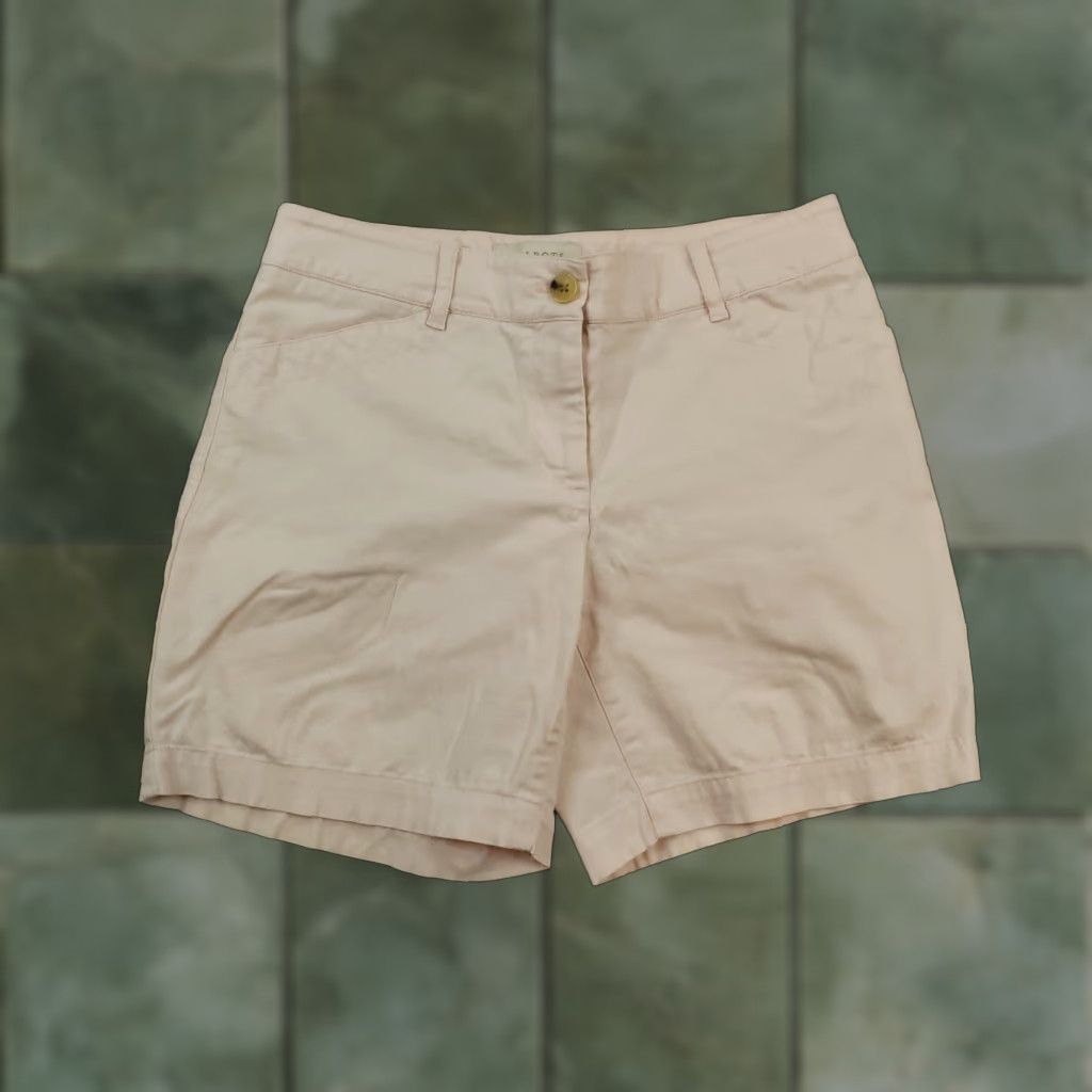 Talbots Talbots Pink Chino Shorts Womens 2P Petite Flat Front Stretch Size 28" / US 6 / IT 42 - 1 Thumbnail