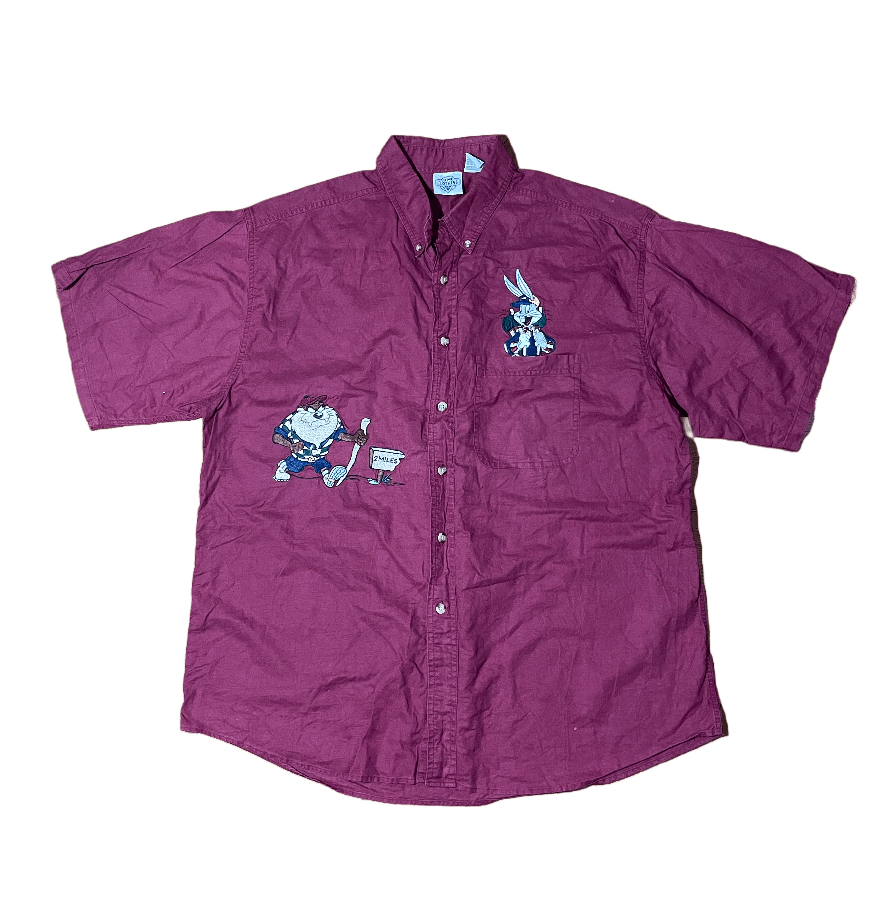 Vintage ACME Clothing Bugz Bunny Vintage shirt short sleeve Rare Size US XL / EU 56 / 4 - 1 Preview